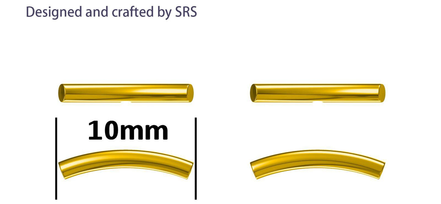 Sterling Silver Curved Bar Stud Earrings, Rose gold and Gold, Delicate and Dainty Geometric Jewellery