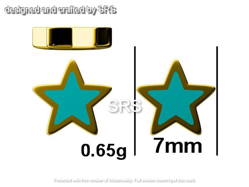 Opal Star Stud Earrings in Sterling Silver - Simulated Opal Stud Earrings - Silver Gold and Rose Gold - Geometric Minimalist