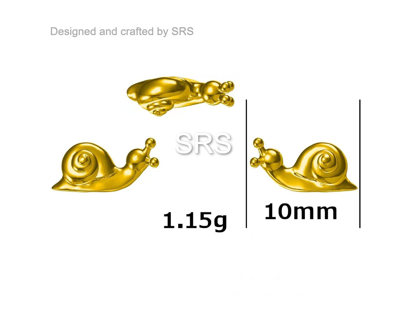 Mismatched Snail and Mushroom Stud Earrings in Sterling Silver, Asymmetric Mushroom and Snail Nature Inspired Animal Earrings