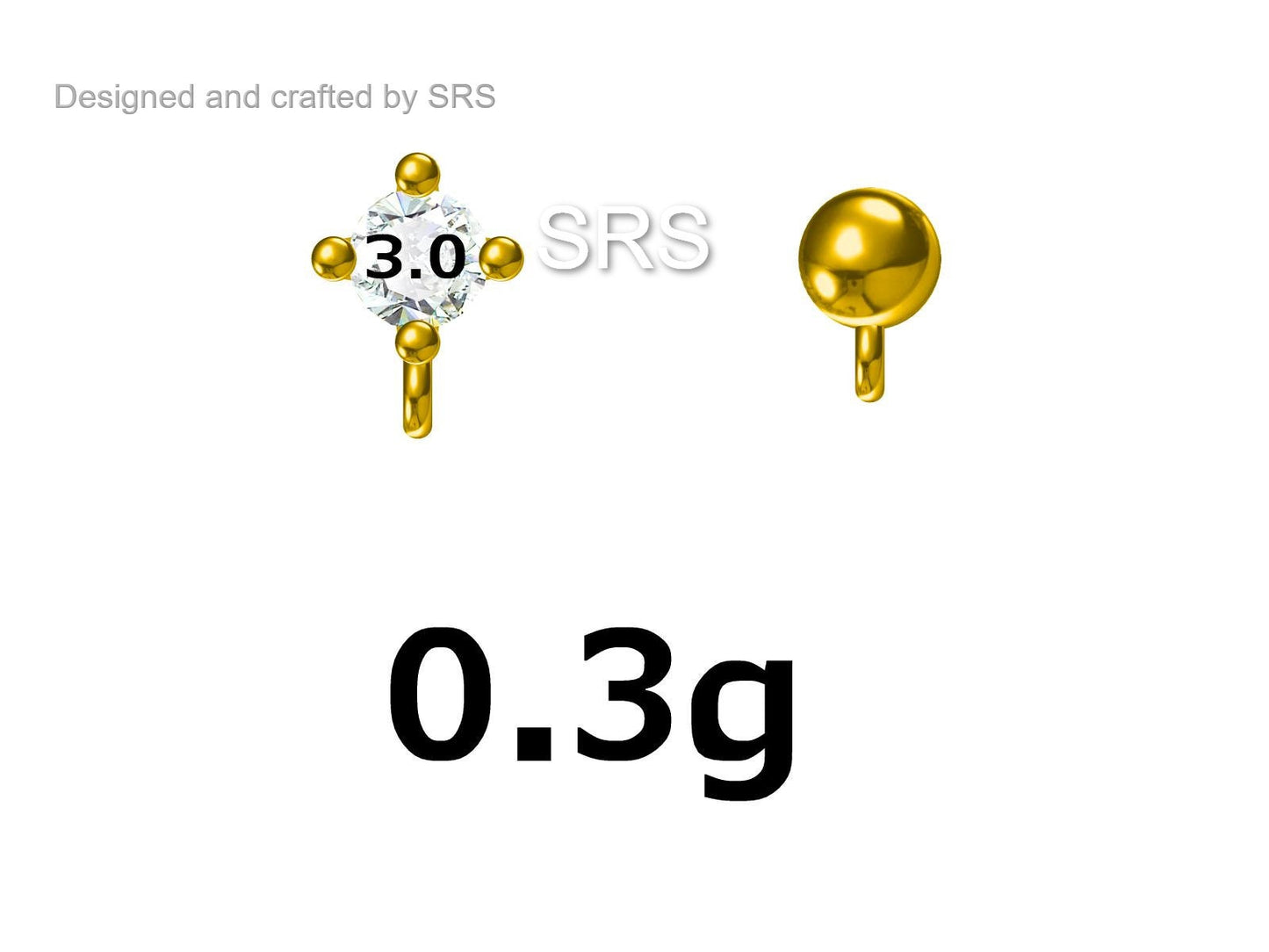 Sterling Silver Chained Earrings for Multiple Piercings, Silver or Gold, Ball and CZ Chained Earrings, Asymmetric Stacking Earrings