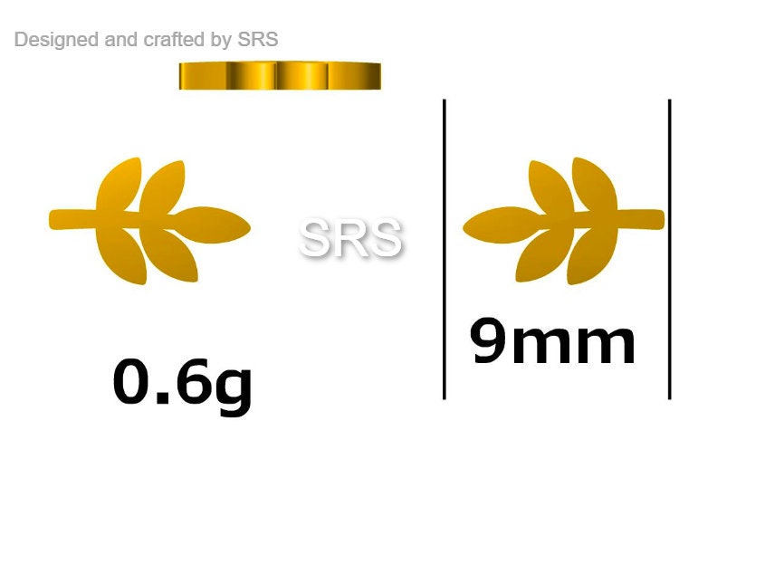 Dainty Leaf Stud Earrings in Sterling Silver - Tree Branch Stud Earrings - Cute, Fun, Whimsical, Botanical Earrings