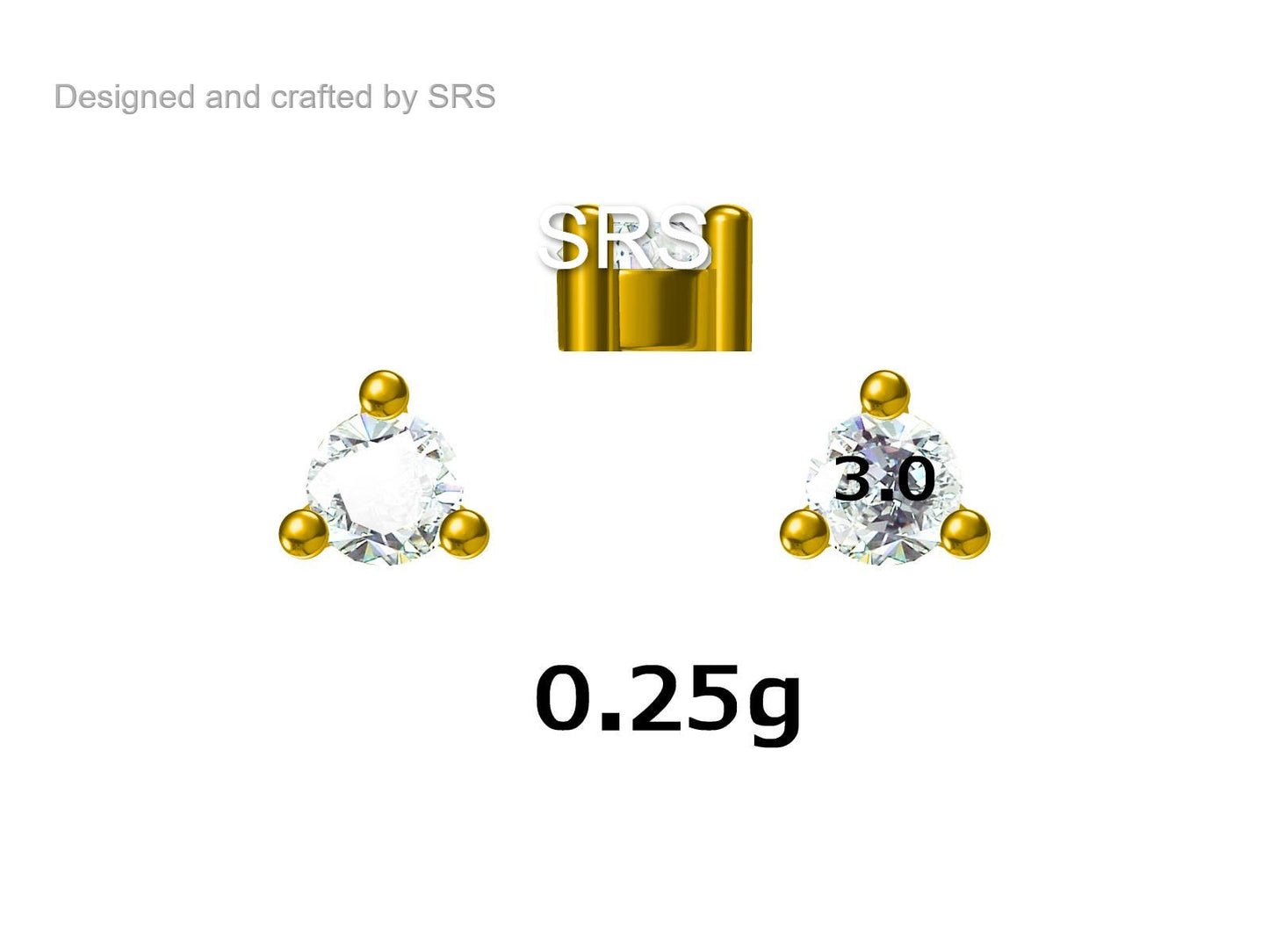 Sterling Silver Aquamarine Blue Stud Earrings, 3mm March Birthstone CZ Earrings, Three Prong, Silver, Gold or Rose Gold, Stacking Earrings