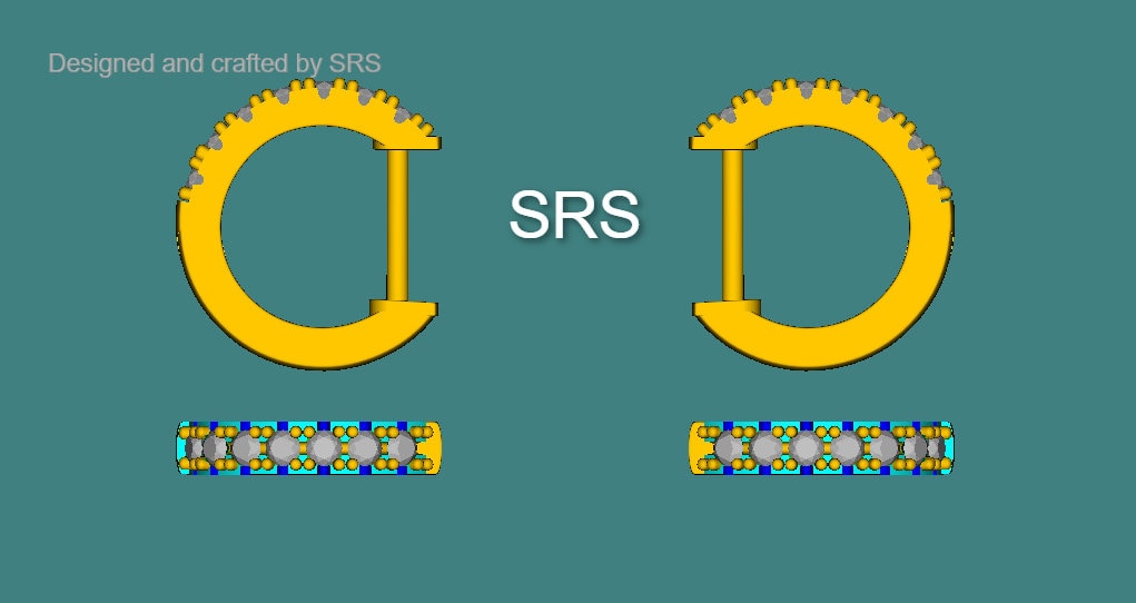 Ruby Pink Ombre CZ Huggie Hoops in Sterling Silver, Silver or Gold, Minimalist Hoop Earrings, 8mm Hoops, cartilage hoops, Gradient