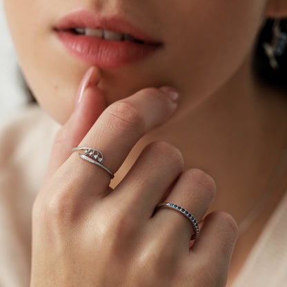 Sterling Silver Lily of the Valley Ring, Extra Delicate Lily of the Valley Ring, Adjustable Size,  Nature Inspired Botanical Jewellery