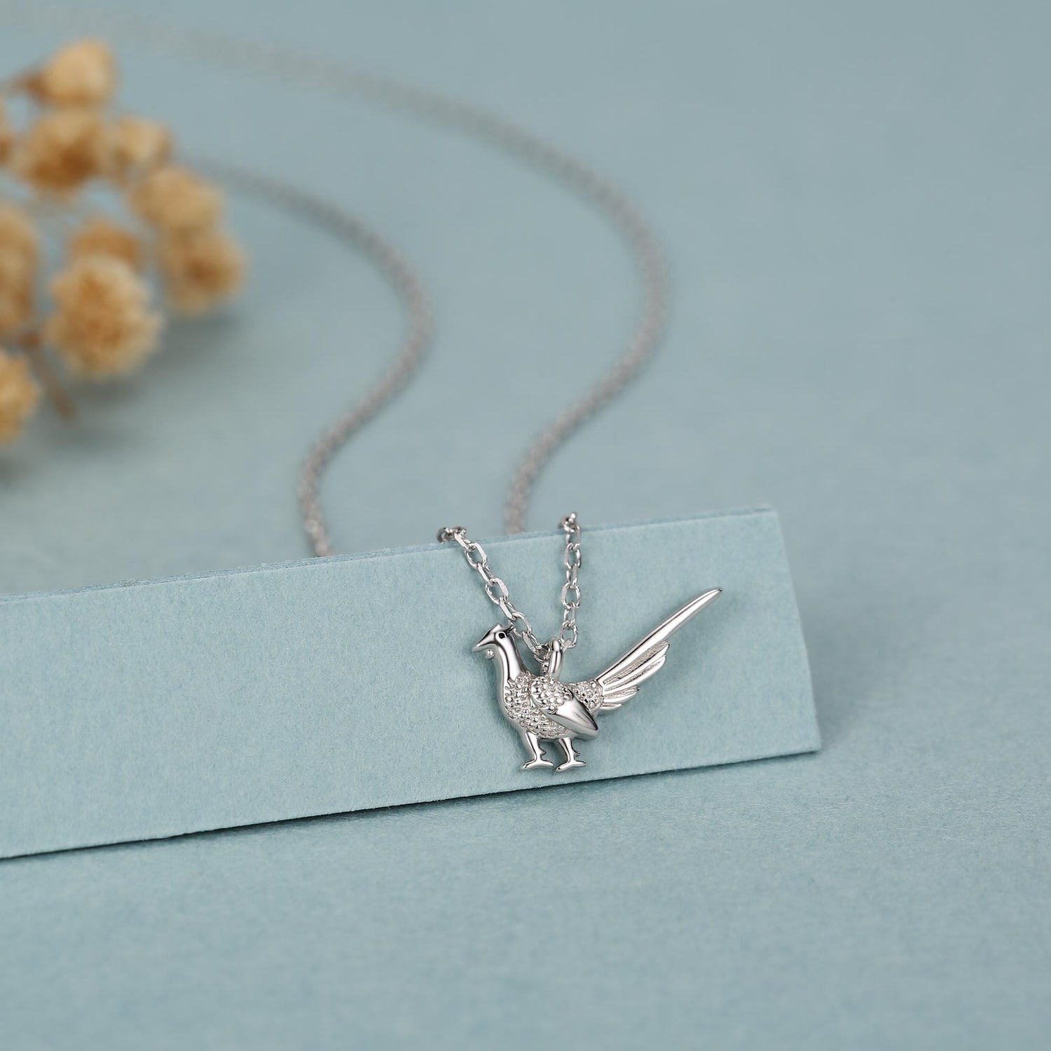 Pheasant Pendant Necklace