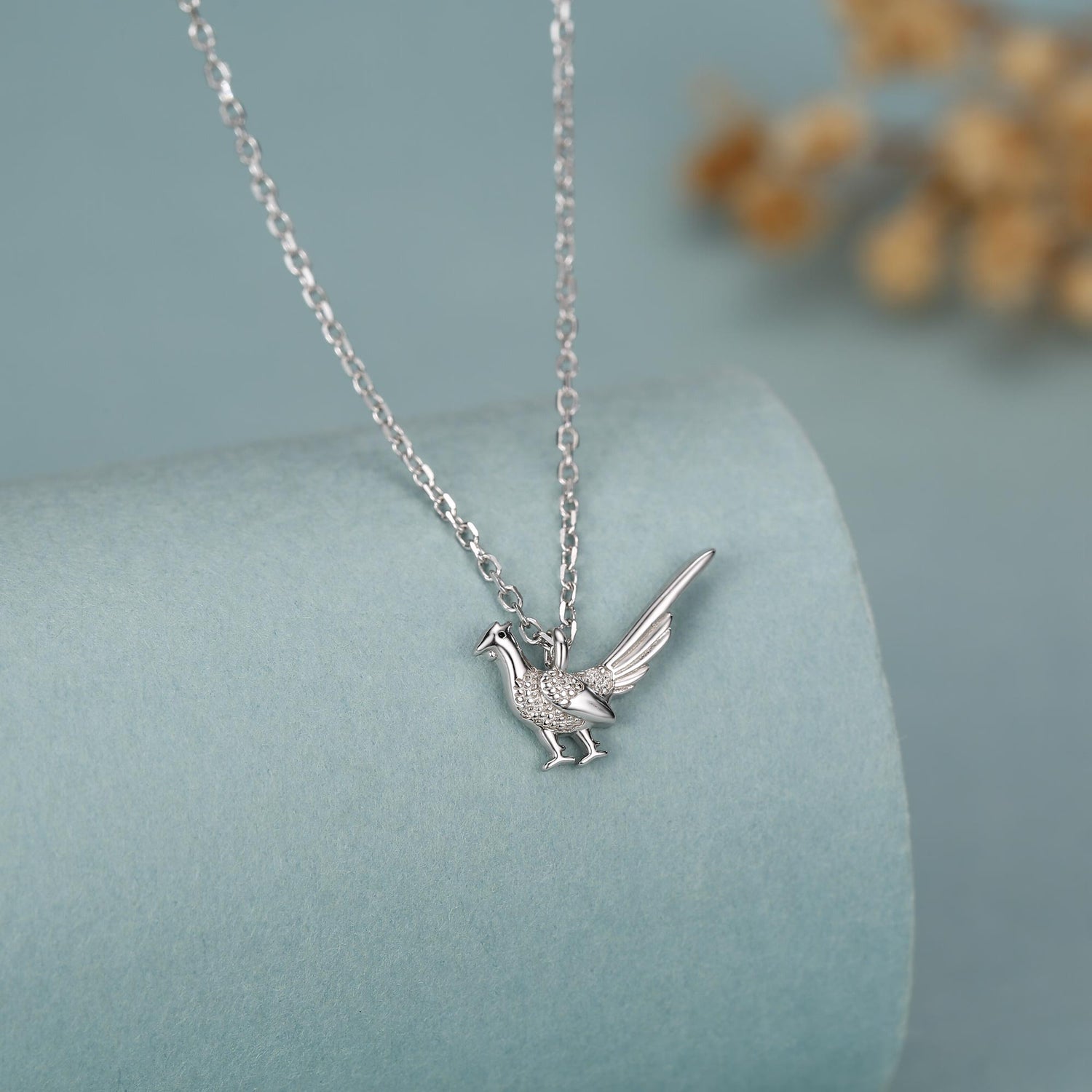 Pheasant Pendant Necklace