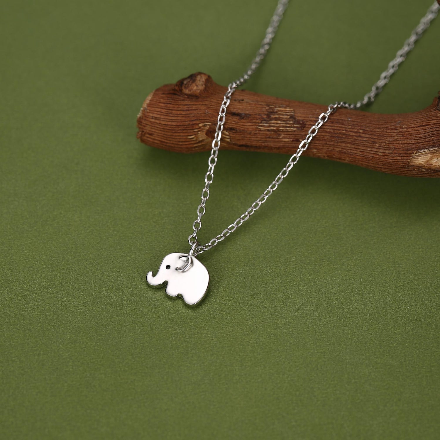 Baby Elephant Charm Necklace