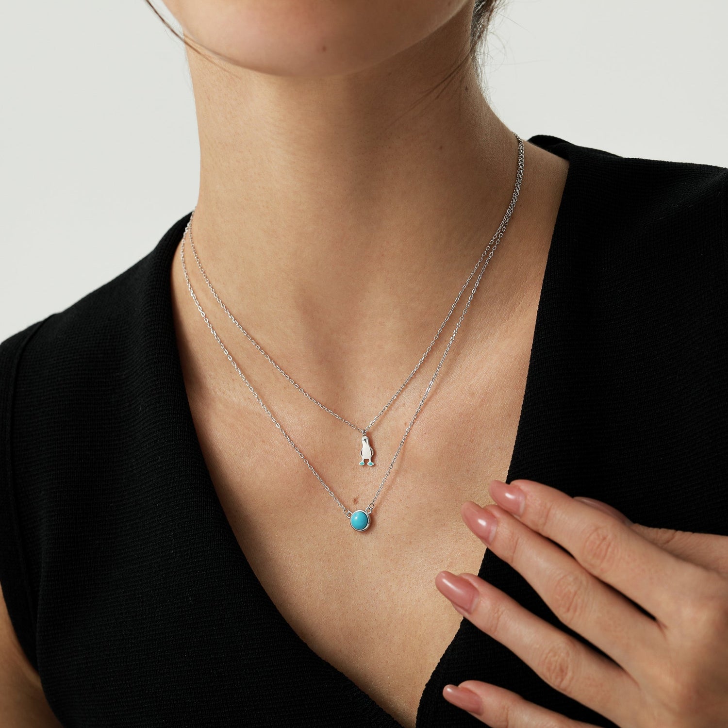 Blue-Footed Booby Pendant Necklace