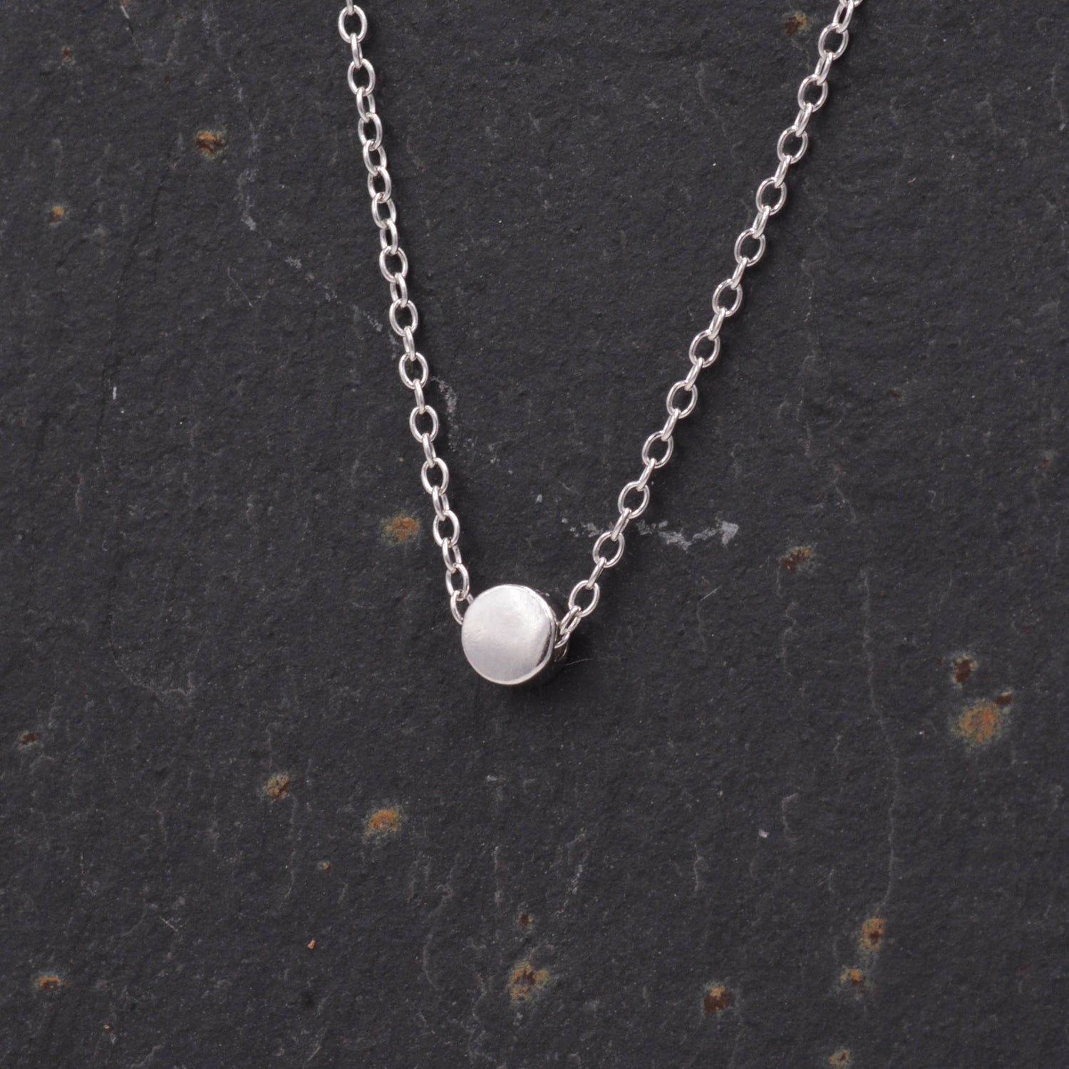 Tiny Dot Geometric Chain Necklace