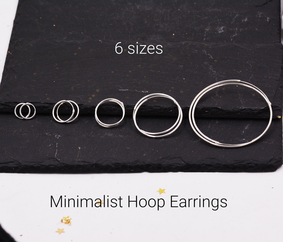 Geometric Circle Hoop Earrings