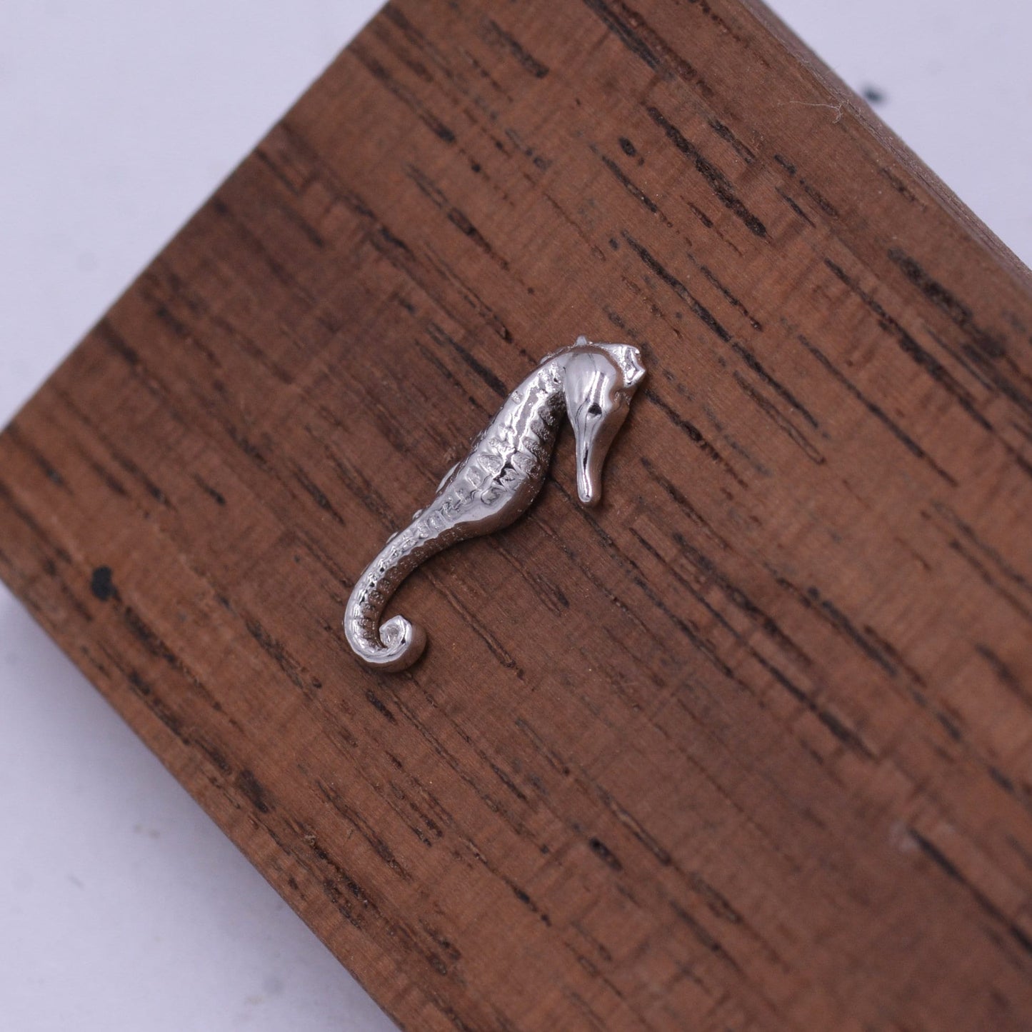 Little Seahorse Fish Stud Earrings in Sterling Silver, Cute Fun Quirky Animal Jewellery, Gift for Her, Animal Lover, Nature Inspired
