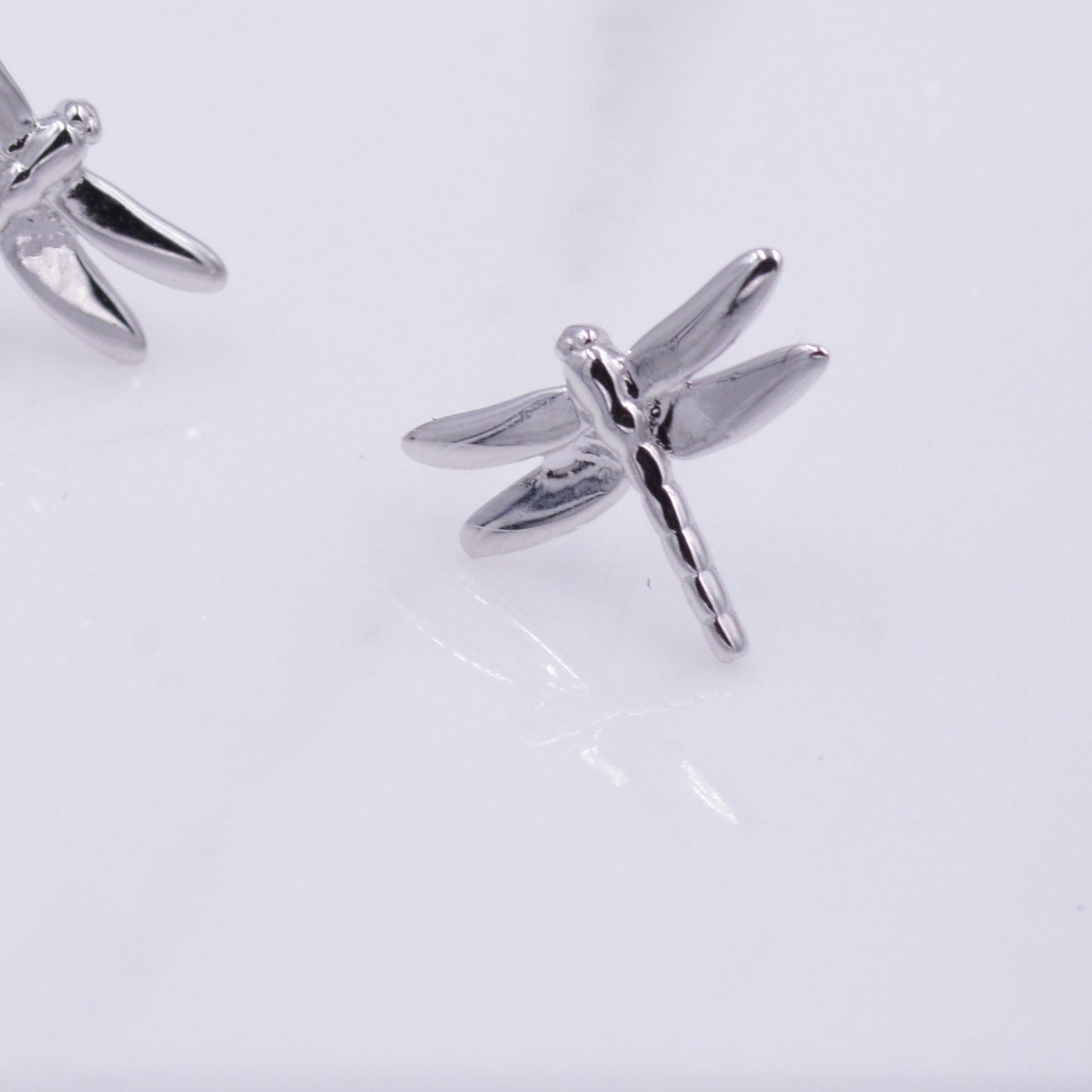 Dragonfly Stud Earrings in Sterling Silver,  Cute Fun Quirky Animal Jewellery, Jewelry Gift for Her, Animal Lover,  Nature Inspired