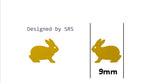 Sterling Silver Bunny Rabbit Stud Earrings, Cute and Quirky Jewellery, Nature, Animal Earrings