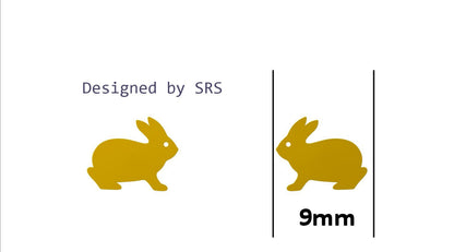 Sterling Silver Bunny Rabbit Stud Earrings, Cute and Quirky Jewellery, Nature, Animal Earrings