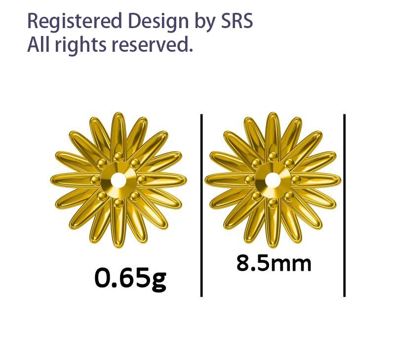 Citrine Daisy Flower Blossom Stud Earrings in Sterling SIlver , Dainty and Delicate, Cute and Quirky Jewellery