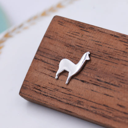 Sterling Silver Alpaca Llama Sheep Stud Earrings, Animal Earrings, Cute and Quirky Q20