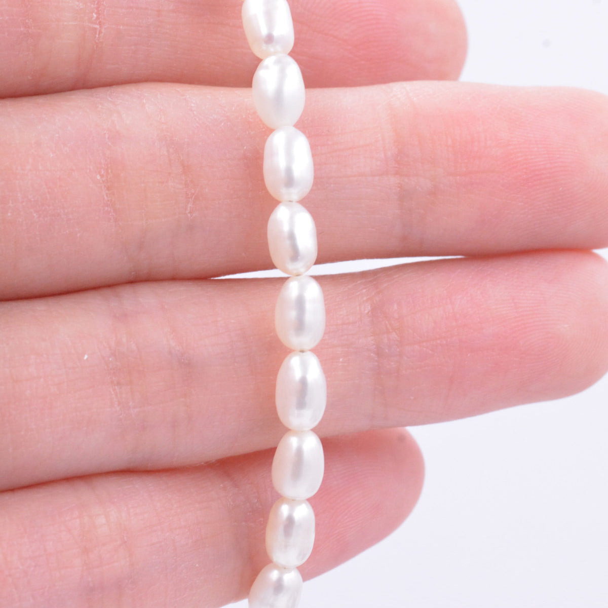 7mm Baroque Pearl Beaded Bracelet with Pearl Drop Clasp