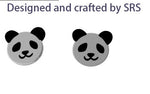 Sterling Silver Panda Bear Stud Earrings, Cute and Quirky Jewellery, Nature, Animal Earrings