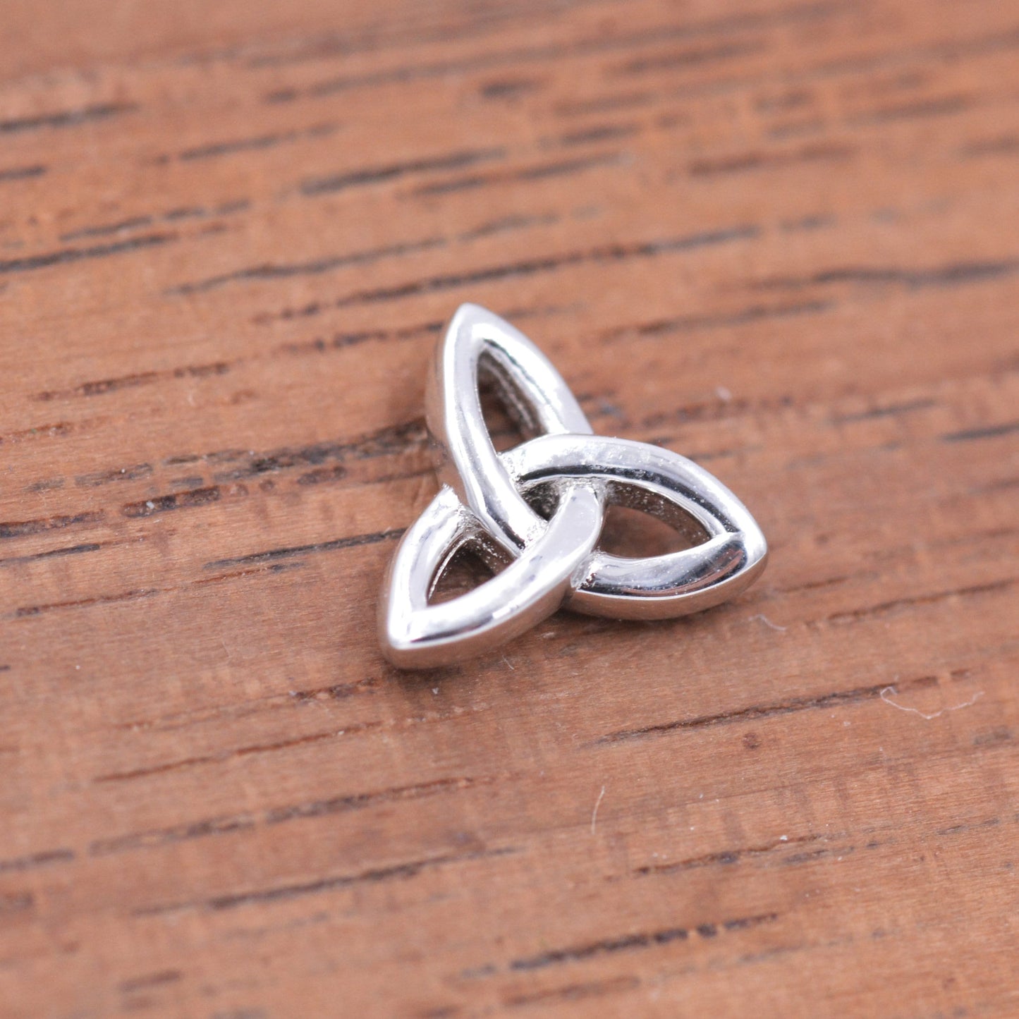 Sterling Silver Small Trinity Knot Stud Earrings, Celtic Irish Trinity Infinity Jewellery