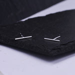 Sterling Silver Skinny Bar Stud Earrings in Sterling Silver, Delicate Geometric Earrings