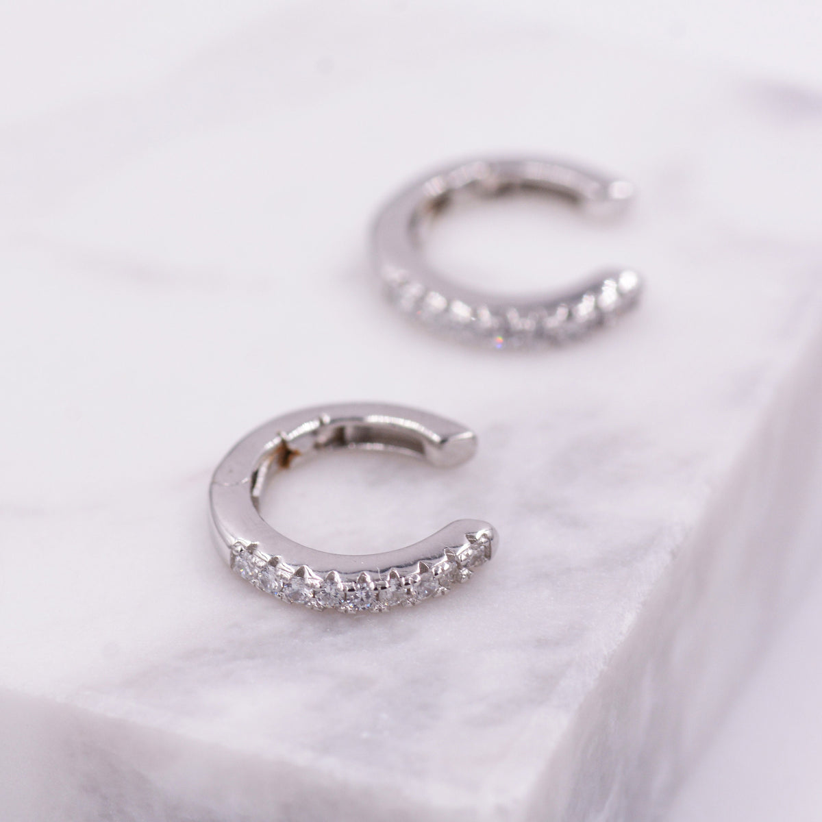 Minimalist CZ Ear Cuffs