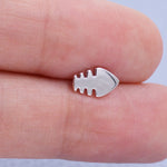 Fish Bone Stud Earrings