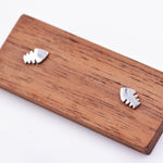 Fish Bone Stud Earrings