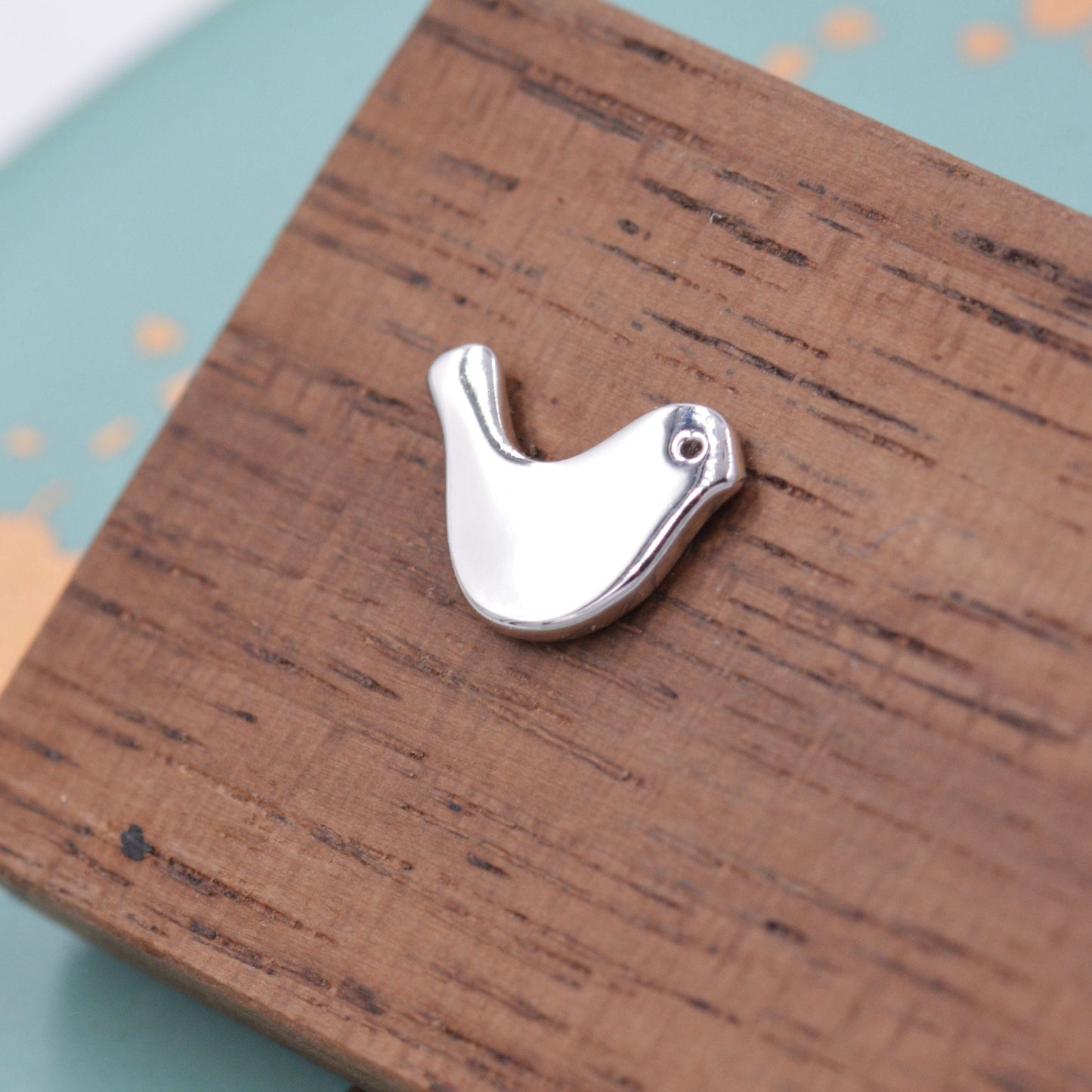 Little Dove Bird Stud Earrings in Sterling Silver, Cute Bird Stud, Fun and Quirky Stud Earrings