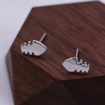 Fish Bone Stud Earrings