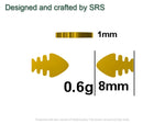 Fish Bone Stud Earrings