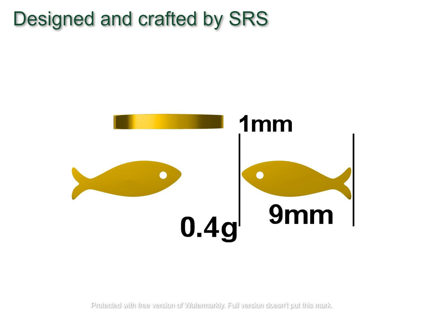 Little Fish Stud Earrings in Sterling Silver, Petite Fish Stud Earrings, Silver or Gold, Ocean Animal Stud, Cute, Pet Earrings