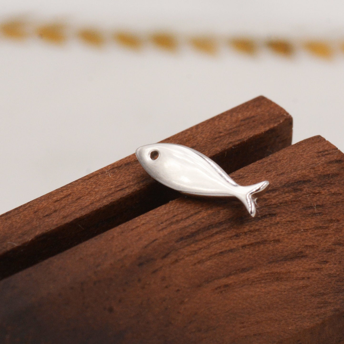 Little Fish Stud Earrings in Sterling Silver, Petite Fish Stud Earrings, Silver or Gold, Ocean Animal Stud, Cute, Pet Earrings