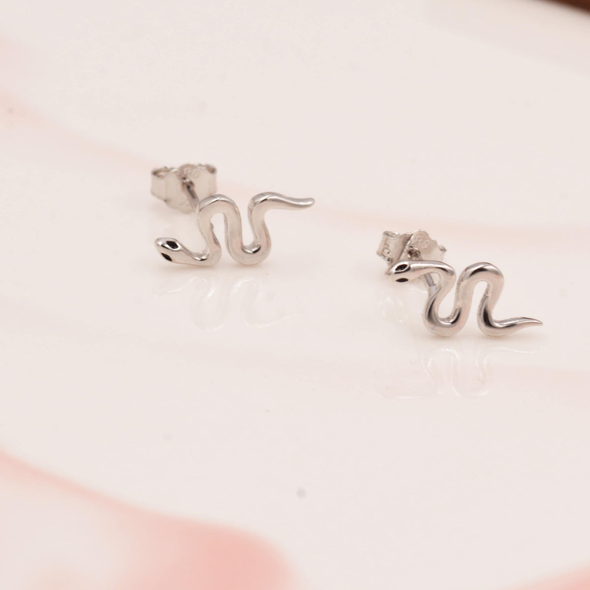 Small Snake Stud Earrings