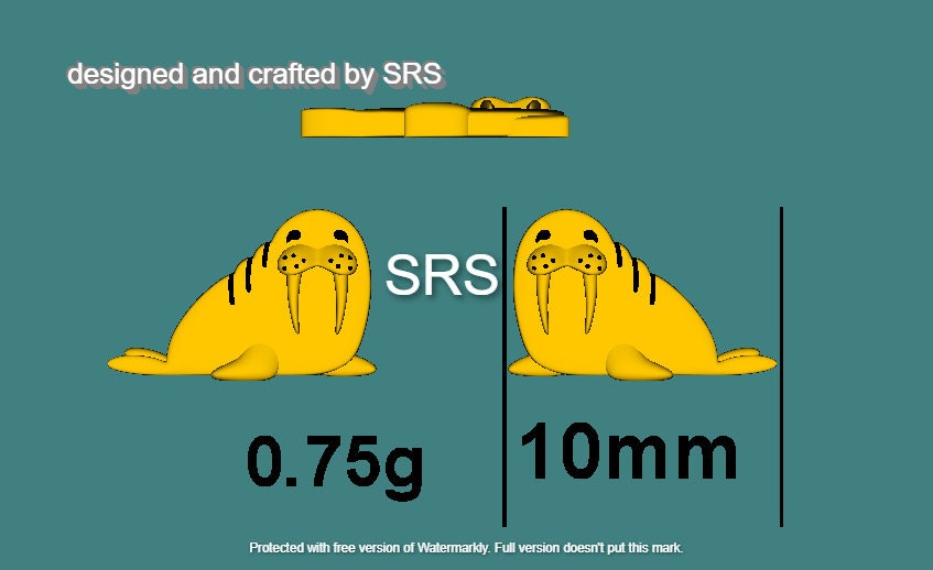 Tiny Walrus Stud Earrings in Sterling Silver - Animal Stud Earrings - Ocean Animal Earrings - Cute, Fun, Whimsical