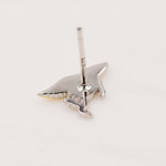Flying Pig Stud Earrings in Sterling Silver - Pigs Can Fly - Farm Animal Stud Earrings - Cute, Fun, Whimsical