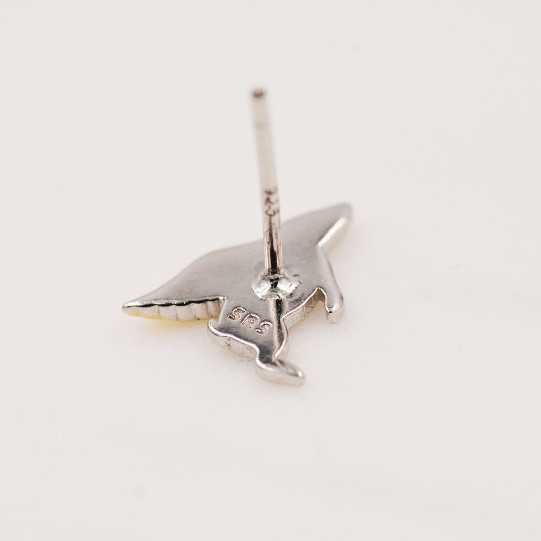 Flying Pig Stud Earrings in Sterling Silver - Pigs Can Fly - Farm Animal Stud Earrings - Cute, Fun, Whimsical