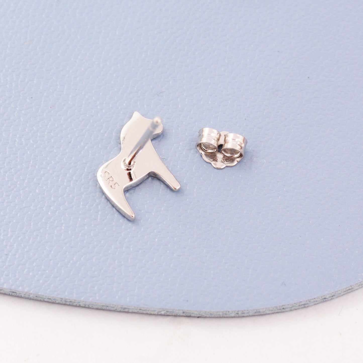 Dainty Dala Horse Stud Earrings in Sterling Silver - Nordic Style - Silver, Gold or Rose Gold, Swedish Design - Cute Animal Earrings - Fun