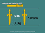 Tiny Little Dagger Sword Stud Earrings in Sterling Silver - Stacking Earrings - Ear Stacks