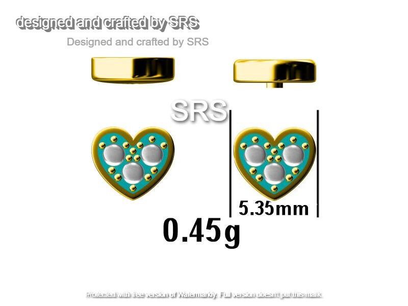 Extra Tiny Opal Heart Stud Earrings in Sterling Silver - Gold, Rose Gold and Silver Petite Stud Earrings