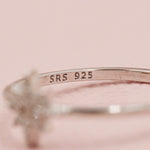 Starburst CZ Gemstone Ring