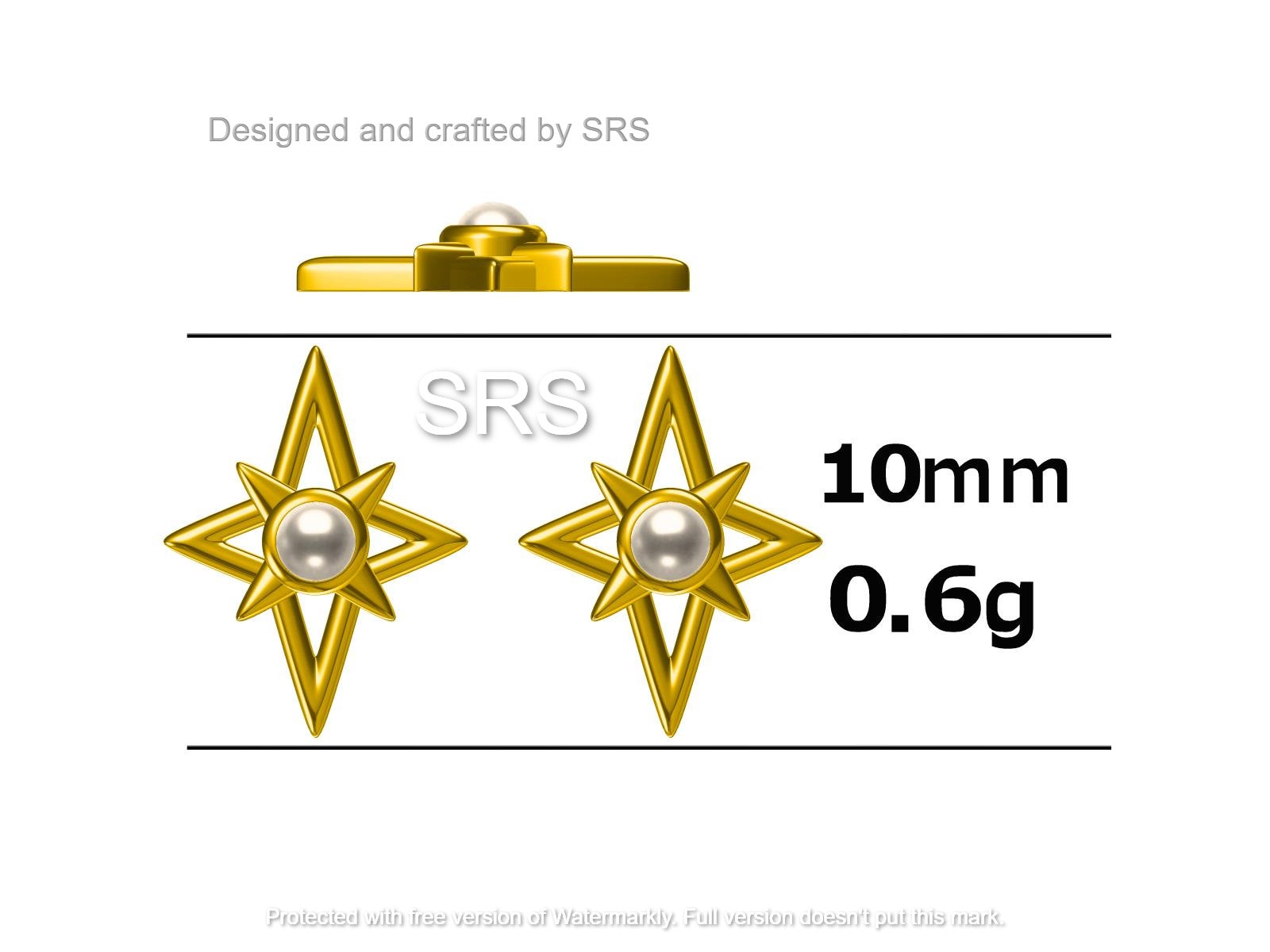 North Star Opal Stud Earrings in Sterling Silver - Gold or Silver - Opal Starburst Earrings - Petite Stud Earrings