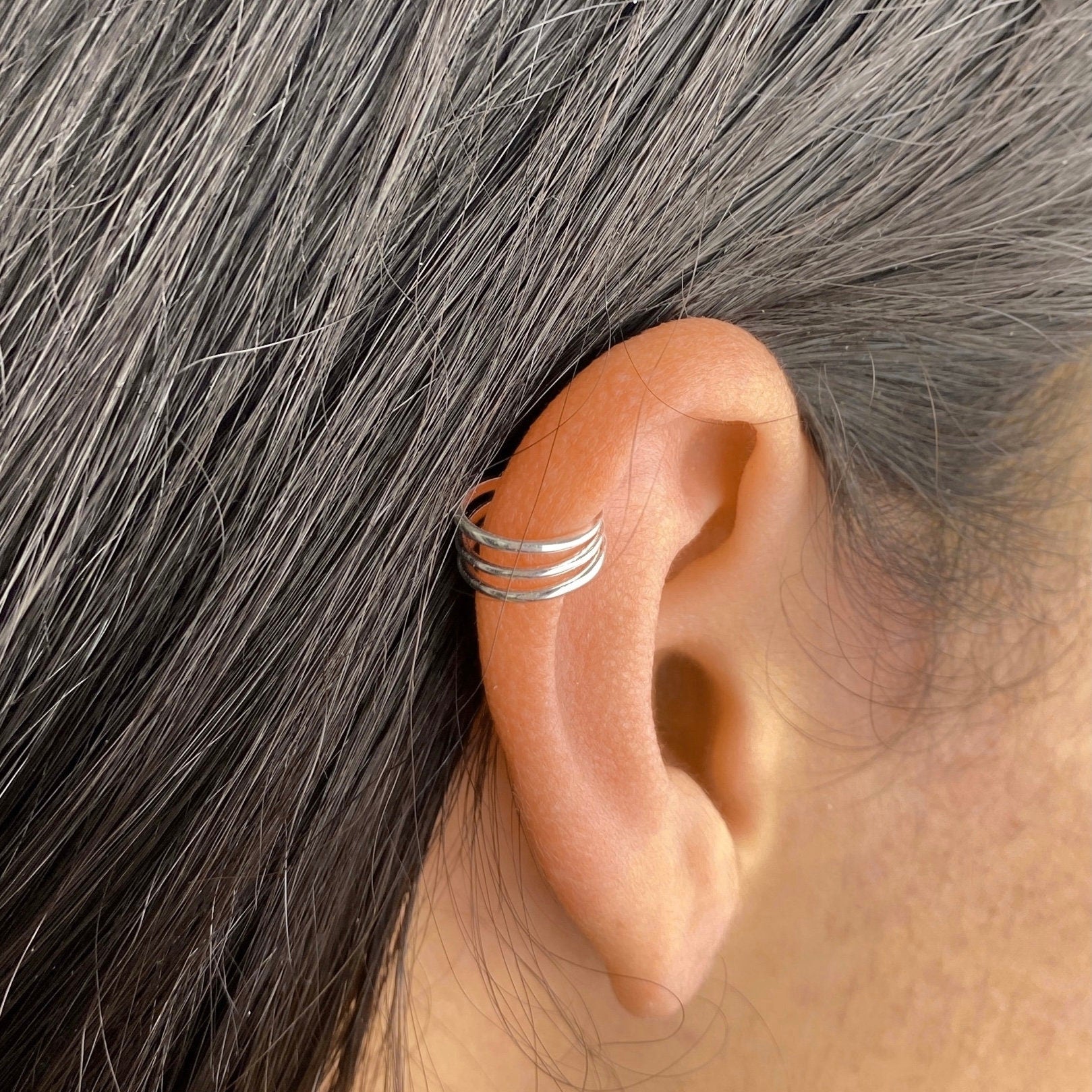 Minimalist Sterling Silver Ear Cuff, No Piercing Ear Cuff