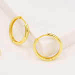 Minimalist Huggie Hoop Earrings in Sterling Silver, 6mm to 18mm Hoops, Various Sizes, Skinny Hoops, Silver or Gold, Simple Hoop Earrings