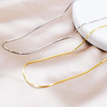 Plain Snake Chain Choker Necklace