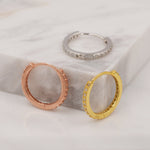 Minimalist CZ Huggie Hoops in Sterling Silver, 6mm, 8mm, 10mm and 12mm Clicker Hoops, Rose Gold or Gold, Simple Sleeper Hoop Earrings