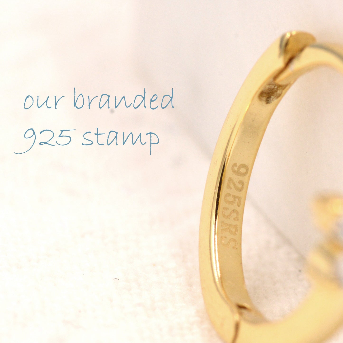 Tiny CZ Flower Huggie Hoops, CZ Hoop Earrings, Crystal Flower Huggie Earrings