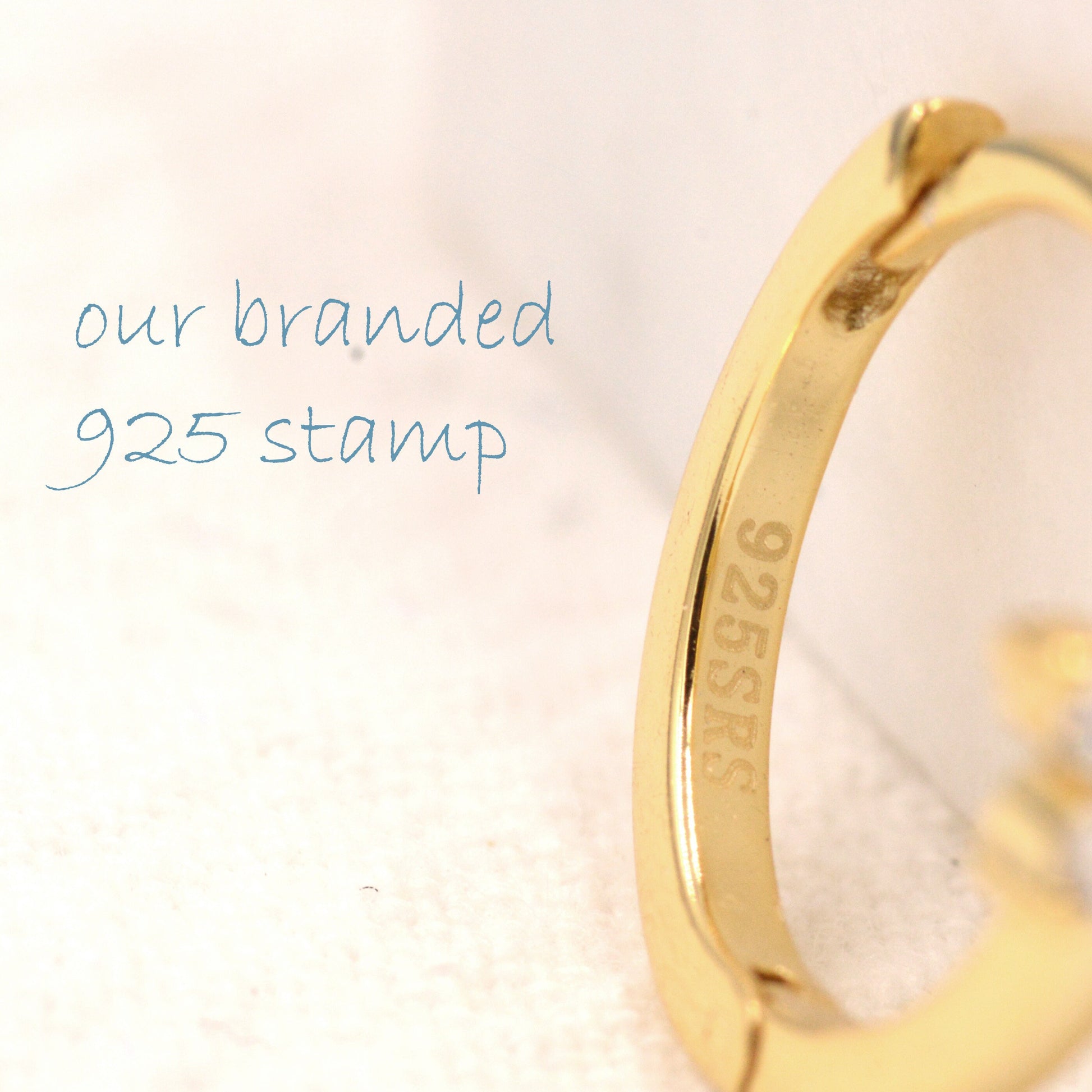 Tiny CZ Flower Huggie Hoops, CZ Hoop Earrings, Crystal Flower Huggie Earrings