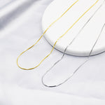 Plain Snake Chain Choker Necklace