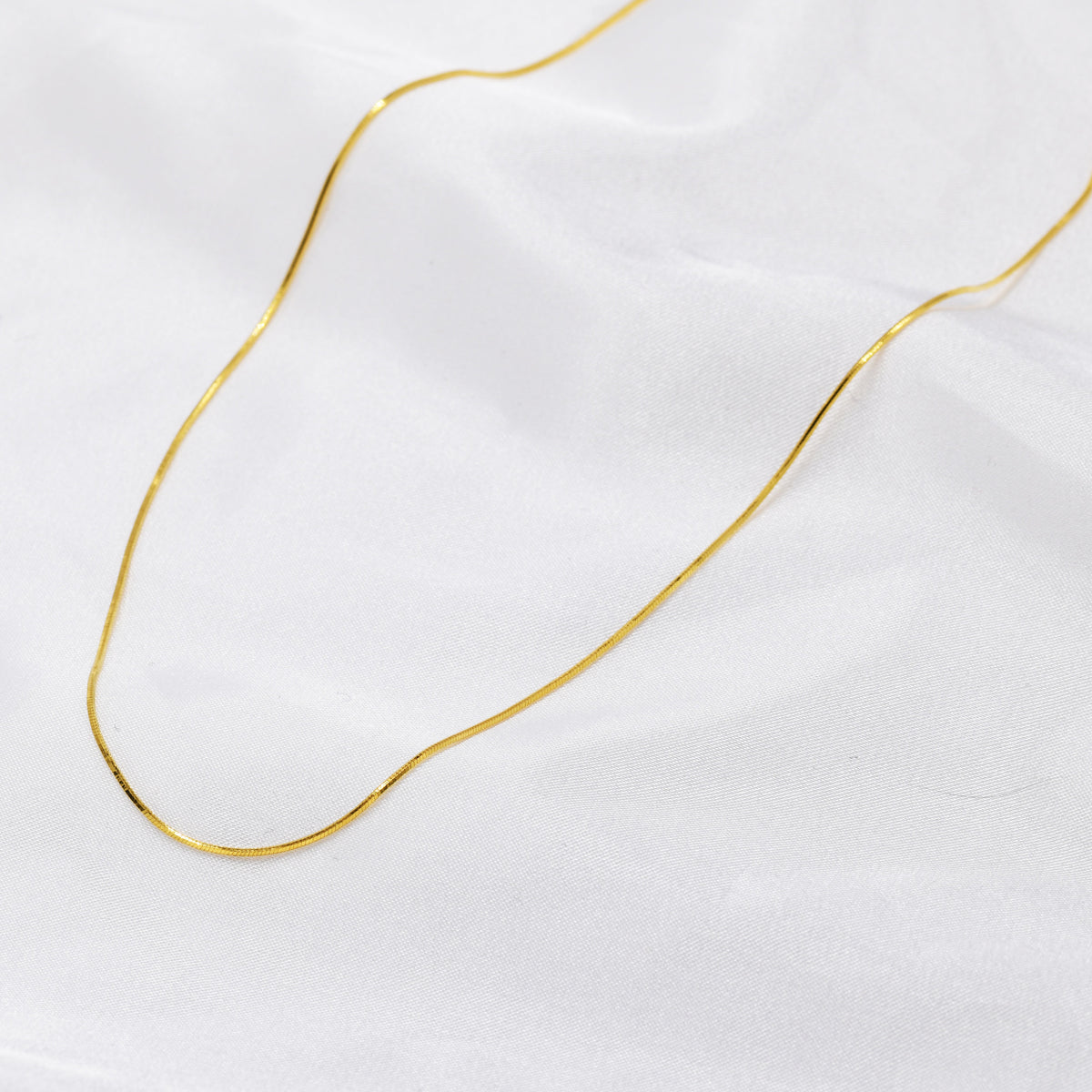 Plain Snake Chain Choker Necklace