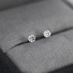 April Birthstone CZ Stud Earrings